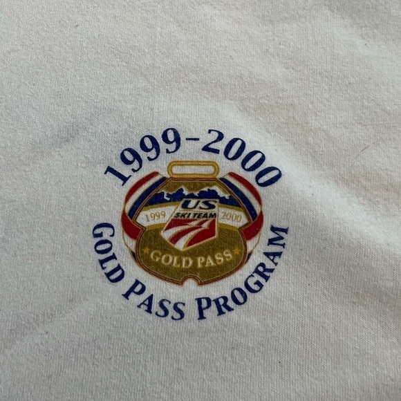 Vintage 1999-2000 US Ski Team T-Shirt signed by Gold Medalist Eric Bergoust. - Picture 2 of 5